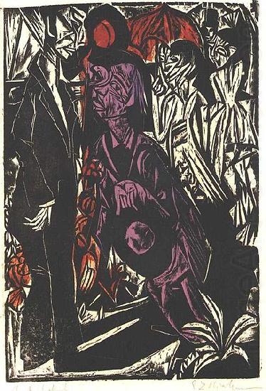 Ernst Ludwig Kirchner The selling of the shadow china oil painting image